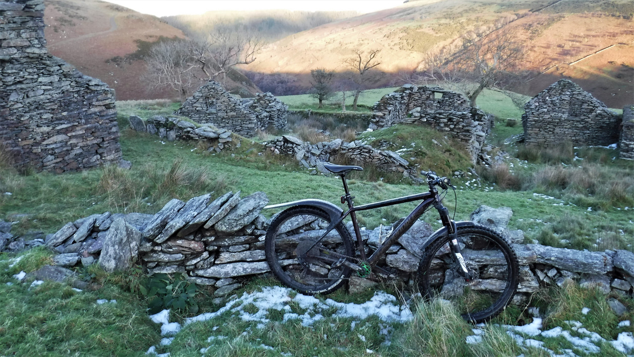 Killabrega farm high above the Sulby Valley Isle of Man . Lots of these abandoned farms on the Island